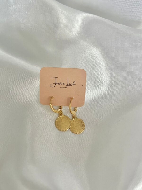 ARGOLINHA CLICK MEDALHA PAI NOSSO FOLHEADO