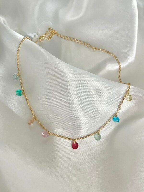 CHOCKER PEDRINHAS COLORS SEMIJOIA