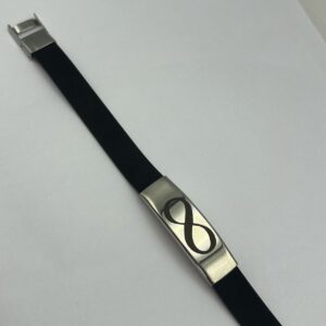 PULSEIRA PERSONALIZADA DE SILICONE COM DETALHE EM AÇO