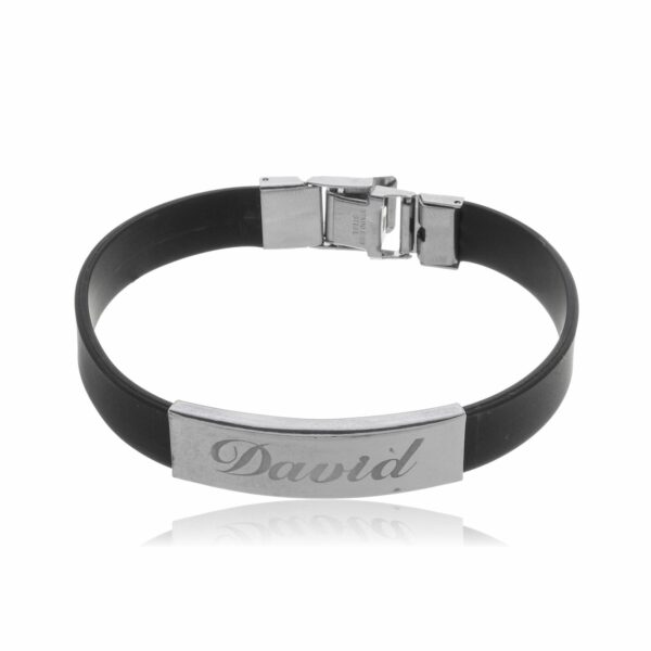 PULSEIRA PERSONALIZADA DE SILICONE COM DETALHE EM AÇO - Image 2