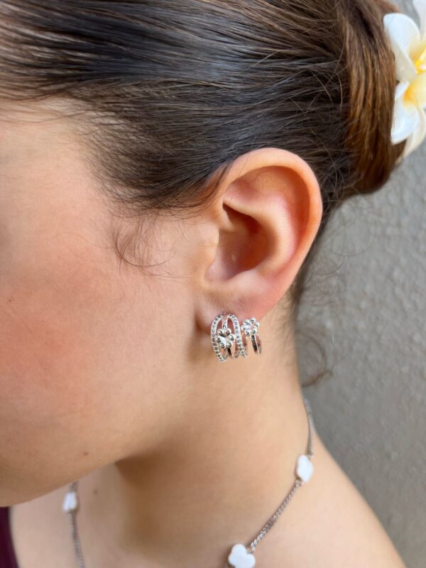 BRINCO EAR HOOK SEMIJOIA PRATA