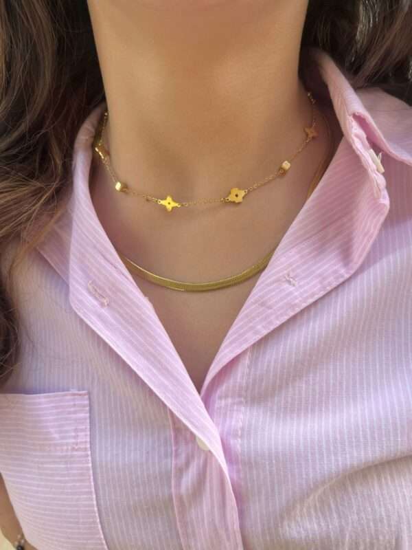 COLAR INSPIRAÇÃO AÇO DOURADO - Imagem 2